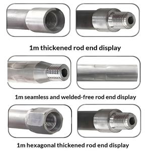 Tubo de extensión para pasillo de 1 metro, gris diamante, de tubería galvanizada sin costura, para máquina de instalación de tuberías de agua, broca de perforación gruesa <span class=keywords><strong>corta</strong></span> - Product Image 3