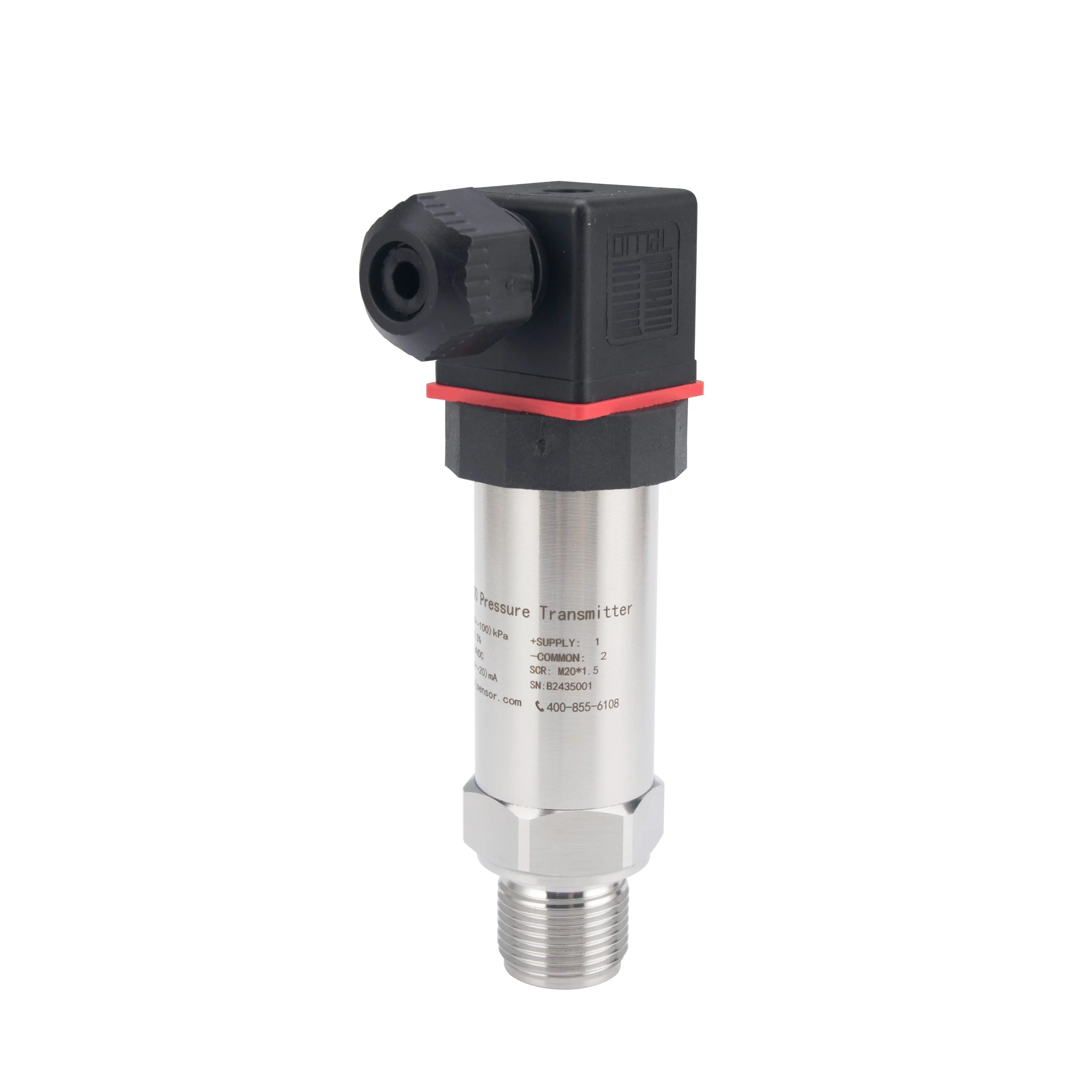 Corrosion Resistance Diffused Silicon Hydraulic Air Vacuum Pressure Sensor Digital Display High Accuracy Pressure Transmitter