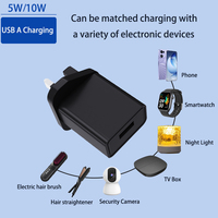 Chargeurs USB AC-DC muraux avec certifications ETL CE FCC UKCA 5V1A/2A 5W/10W Écologiques pour écouteurs et appareils photo