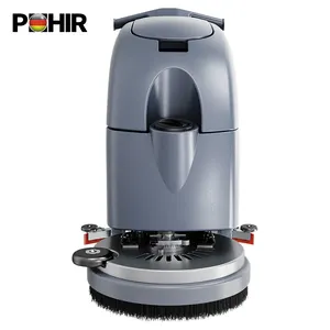 semi-automatic floor scrubber Supermarket Scrubber Cleaning Machine Commercial Walk Behind Tile Floor Scrubber