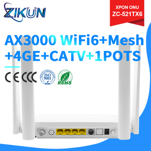 Promotion : Modem Fibre Optique AX3000 WiFi6 XPON ONU ZC-521TX6 4GE+POTS+CATV Double Bande FTTH GPON EPON ONT - Product Image 2