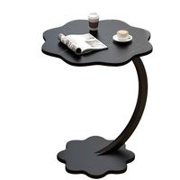 Table d'appoint en forme de fleur, gain de place, 40 cm, table d'appoint en forme de C, cadre en acier résistant à la chaleur, table basse pour petite chambre