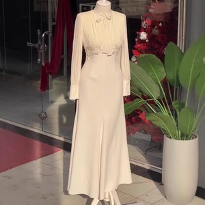 Vestido de Moda 2026 para Mujer, Estilo Francés con Cuentas, Elegante y que Define la Cintura, <span class=keywords><strong>Ropa</strong></span> de Diseñador para Mujer, Venta al Por Mayor - Product Image 2