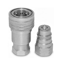 Nouvel ensemble de raccords rapides hydrauliques Top One en acier au carbone ISO 5675 de 1/4 pouce avec filetage SAE (9/16"-18 ORB) de 3/8 pouce pour l'agriculture