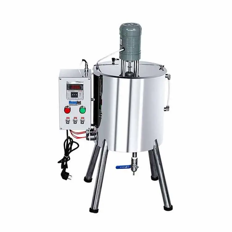 Honey Wax Oil Paste Liquid Thermostat Automatic Mix and Fill maker Stirring With Heater and Mixer Hopper