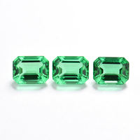 Pierre précieuse Xingyue de haute qualité, émeraude de laboratoire taille triligne 5-10 mm, certifiée par un tiers, pour la fabrication de bijoux