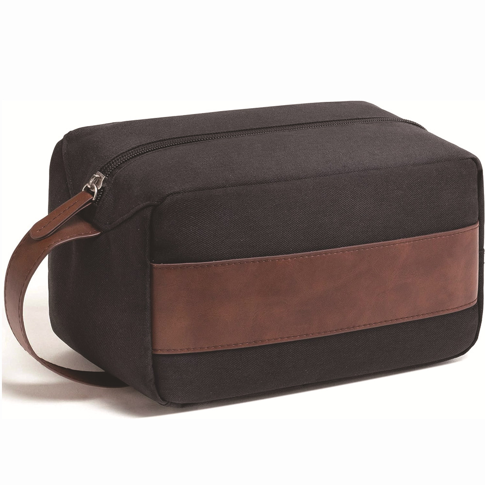 Custom Men's Toiletries Beauty Zipper Makeup Large Capacity Waterproof Daily Toiletry Bag for Bathroom Skincare