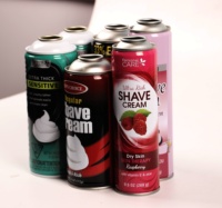 Kaleng logam kosong Aerosol kaleng semprot botol busa pencukur