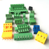 Bloc de bornes à vis à 8 broches à angle de 3,5 mm avec connecteur à angle, couleur verte, connecteurs enfichables