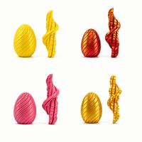 Biodegradable PLA Material Twisty Fidget Egg Articulated Design Tactile Sensory Surface for Corporate Gift Idea Wholesale Sup