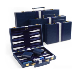 Ensemble <span class=keywords><strong>de</strong></span> jeu <span class=keywords><strong>de</strong></span> backgammon <span class=keywords><strong>de</strong></span> stratégie <span class=keywords><strong>de</strong></span> voyage portable pour adultes jeu <span class=keywords><strong>de</strong></span> société violet classique avec étui en cuir <span class=keywords><strong>de</strong></span> qualité supérieure - Product Image 6