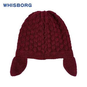 Venta al por mayor de lana sombrero niños sombrero de lana de punto de flor de <span class=keywords><strong>ganchillo</strong></span> sombrero - Product Image 5