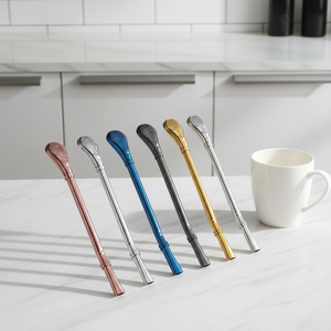 Cuchara Filtrante de Acero Inoxidable 304 de Grado Alimenticio, Ecológica, para Agitar Té Aromático - Product Image 2