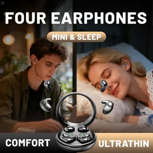 MD37 2-in-1 TWS ワイヤレス<span class=keywords><strong>Bluetooth</strong></span>イヤホン スポーツ＆睡眠用イヤホン LEDデジタルディスプレイ ノイズリダクション 長時間バッテリー駆動 - Product Image 3