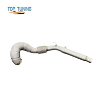 Tuyau de descente pour VW Golf MK7/MK7.5 GTI 2.0T 2014-2020 en acier inoxydable, système d'échappement de voiture haute performance, tuyau de descente catalyseur à haut débit