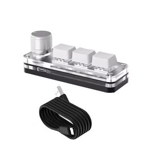 BSSY Macro mechanisch toetsenbord RGB Mini Gaming Aangepaste programmeerknop Toetsenbord <span class=keywords><strong>3</strong></span> toetsen - Product Image 2