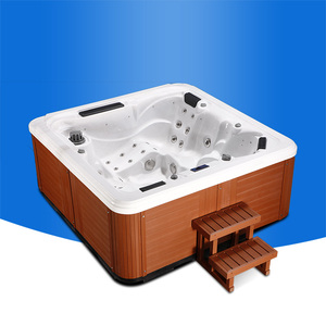 Populaire Air Jet <span class=keywords><strong>Massage</strong></span> <span class=keywords><strong>Spa</strong></span> extérieur Bain à remous <span class=keywords><strong>Massage</strong></span> <span class=keywords><strong>Spa</strong></span> natation <span class=keywords><strong>deux</strong></span> personnes bain chaud extérieur double salon - Product Image 4