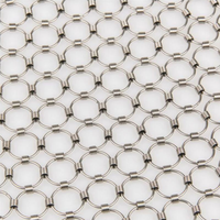 Rideaux en maille de chaîne métallique tressée en acier inoxydable couleur or avec tailles personnalisées disponibles