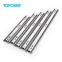 Glissières de tiroir dissimulées à extension complète verrouillables de 32 pouces en acier laminé à froid pour cuisine, hôpital, chambre, appartement, capacité 35 kg