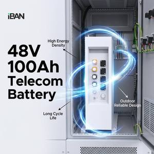 แบตเตอรี่ลิเธียม LiFePO4 48V 100Ah สำหรับสถานีฐานโทรคมนาคม ใช้งานกลางแจ้ง รอบการใช้งานลึก 6000 รอบ ความจุ 4.8kWh - Product Image 2