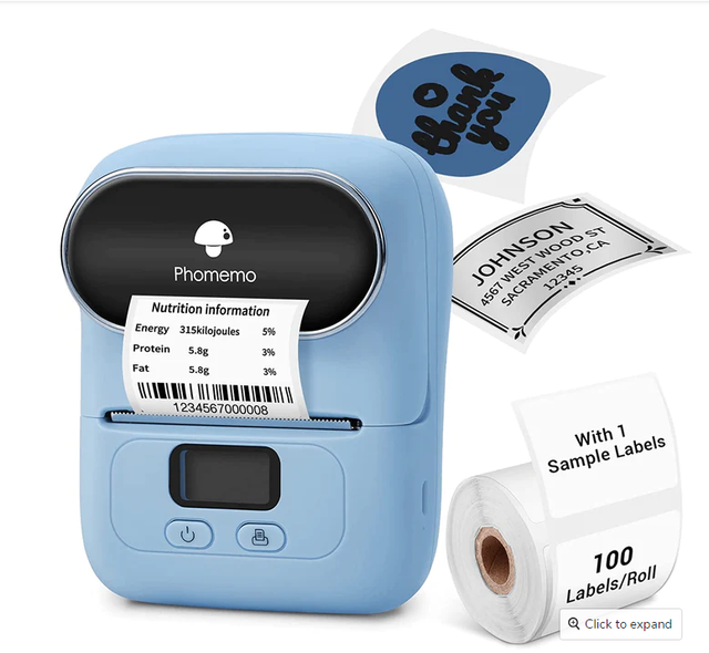 Thermal Paper Three-proof Variety of Sizes Sticker Label Transparent Sticker for M110 M220 M120 M200 Printer