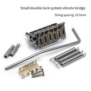 Vente en gros Pont de trémolo chromé pour guitare-Métal robuste avec bloc en acier inoxydable, ajustement universel, chromage antirouille - Product Image 2