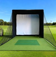 Ensemble complet du fabricant avec cadre et écran HD anti-impact 10 x 8 pieds pour simulateur de golf