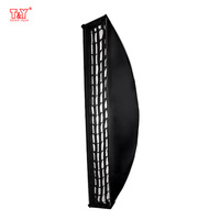 Lumière de photographie 120*30cm Soft Box Strip Rectangle Softbox avec support Bowens
