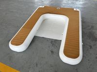 Ponton flottant Drop Stitch, quai pour jet ski, île gonflable pour yacht, quai en C