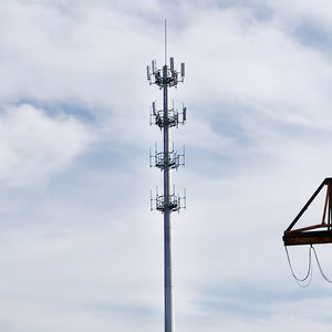 Torre de Telecomunicaciones Monopolar de Acero Galvanizado en Caliente de 10m-60m, Mástil para Antena GSM/WiFi con Velocidad de Viento de 0-300KM/H y Vida Útil de 30-50 Años - Product Image 1
