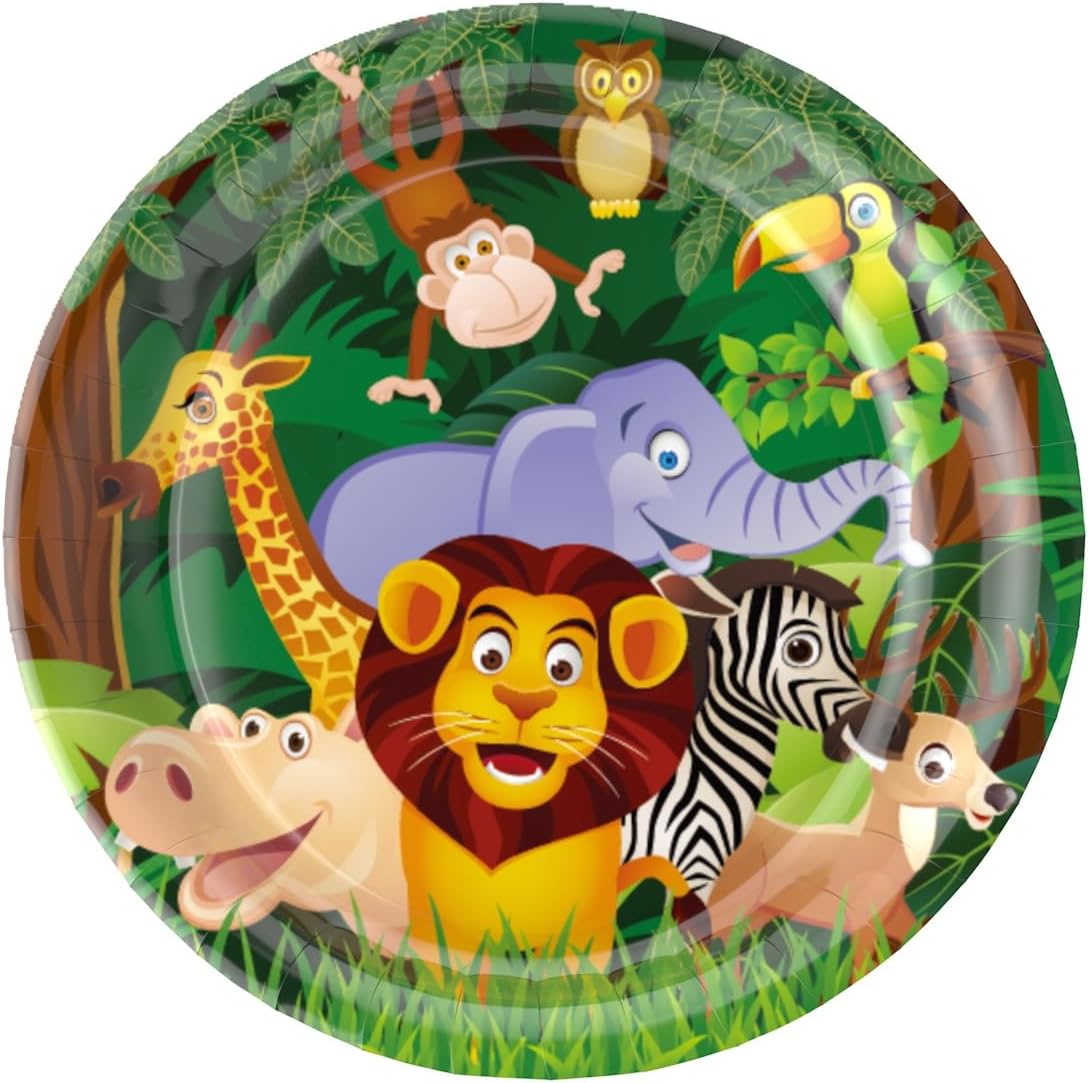 Green 9in paper plate 10pcs