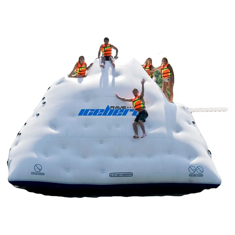 High Quality Floating Water Water Toy Climbing Wall Inflatable Iceberg Mountain