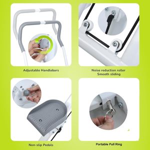 Appareil de fitness multifonctionnel réglable en acier pour la maison : simulateur d'escalade vertical et stepper - Product Image 5