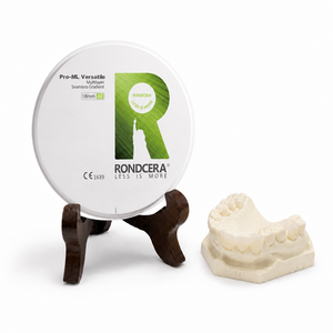 Disque de zircone multicouche polyvalent Rondcera Pro-ML, <span class=keywords><strong>d</strong></span>égradé de couleur naturelle, pour laboratoire <span class=keywords><strong>dentaire</strong></span>, compatible CAD/CAM - Product Image 1