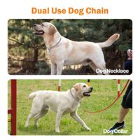 Collier de dressage pour chien classique tactique en acier inoxydable massif, réglable, anti-traction