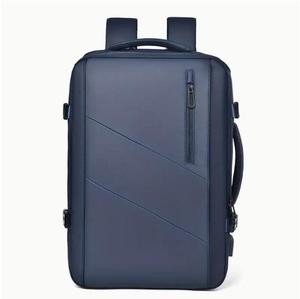 Zaino a spalla impermeabile espandibile in poliestere grande spazio da viaggio funzionale porta di ricarica USB porta USB disponibile - Product Image 6