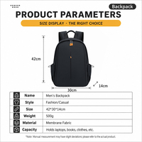 Sac à dos pour ordinateur portable 15,6 pouces antichoc, imperméable, grande capacité, léger – Offre Spéciale