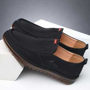 รองเท้าหนังแท้สไตล์ใหม่ปี 2026 สำหรับผู้ชาย แบบสวม สไตล์ลำลองทางธุรกิจ หัวแหลม กันลื่น พื้นนุ่ม กันน้ำ ระบายอากาศได้ดี - Product Image 3