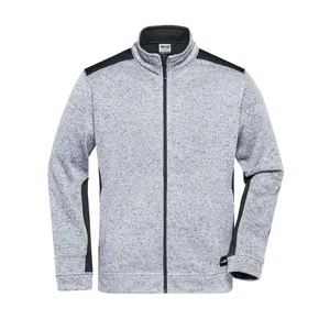 Veste polaire pour homme, tricotée, vêtements de travail, solide, merchandising personnalisé - Product Image 2