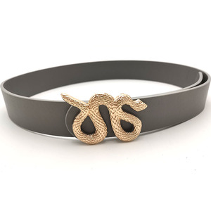 Ebay Euro America jeunes filles grand alliage laiton serpent <span class=keywords><strong>boucle</strong></span> nouveau Designer hommes ceintures en cuir - Product Image 4