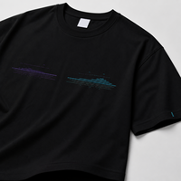 Kaos Custom Relaxed Fit dengan Cetakan Horizon Berulir Asli dan Bordir Mikro