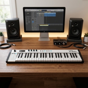 Controlador de Teclado MIDI USB Midiplus Xmini II de 49 Teclas, Controlador DAW Profesional Portátil de Teclas Delgadas con Escalas Inteligentes <span class=keywords><strong>para</strong></span> Estudio - Product Image 1