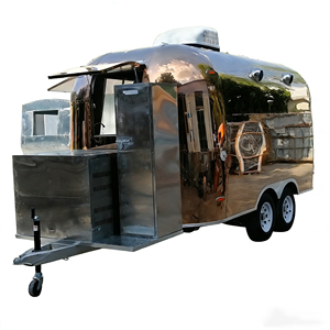 Remolque de comida para helados, perrito caliente y hamburguesa, carrito de comida rápida, camión de comida móvil - Product Image 4