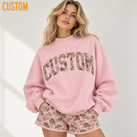 Ensemble court de survêtement oversize pour femme, motif camouflage, avec patchs lettres brodés, col et poignets côtelés, bordure contrastante, style streetwear