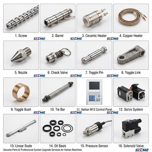 Offre Spéciale – Presse à injecter horizontale hydraulique d'occasion de 120 tonnes pour plastique, marque Haitian, avec moteur, pompe et vis, force de serrage de 120 tonnes, prête à l'emploi - Product Image 5