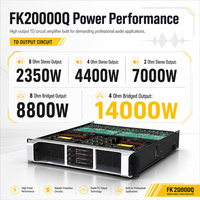 FP20000Q Amplificateur de puissance SMPS 4 canaux 2350 Watts 8Ω Classe TD avec technologie de dissipation thermique en cuivre Amplificateur audio professionnel