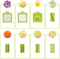 16-in-1 handmatige multifunctionele Fullstar groente- en uien snijder, mandoline, fruitsnijder, aardappel schiller, groentehakker