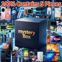 Caja Misteriosa Aleatoria de 5 Piezas con Electrónicos: Teléfono Inteligente 5G, Reloj, Auriculares, Tableta, Caja Sorpresa, Gadget de la Suerte