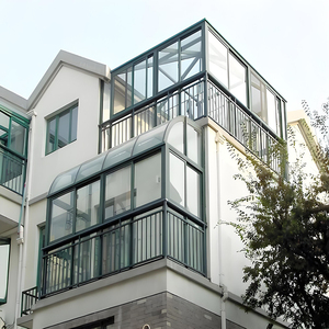 Extension de maison Yuantai, toit en pente, véranda en verre imperméable, jardin, aluminium préfabriqué, balcon, véranda, montage facile, utilisation hôtelière - Product Image 3
