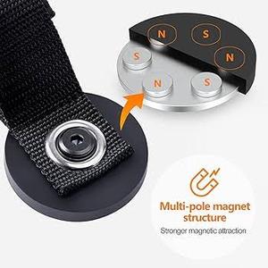 Sangle magnétique puissante pour organiser les câbles, crochet pour le rangement des faisceaux de câbles de voiture - Product Image 1